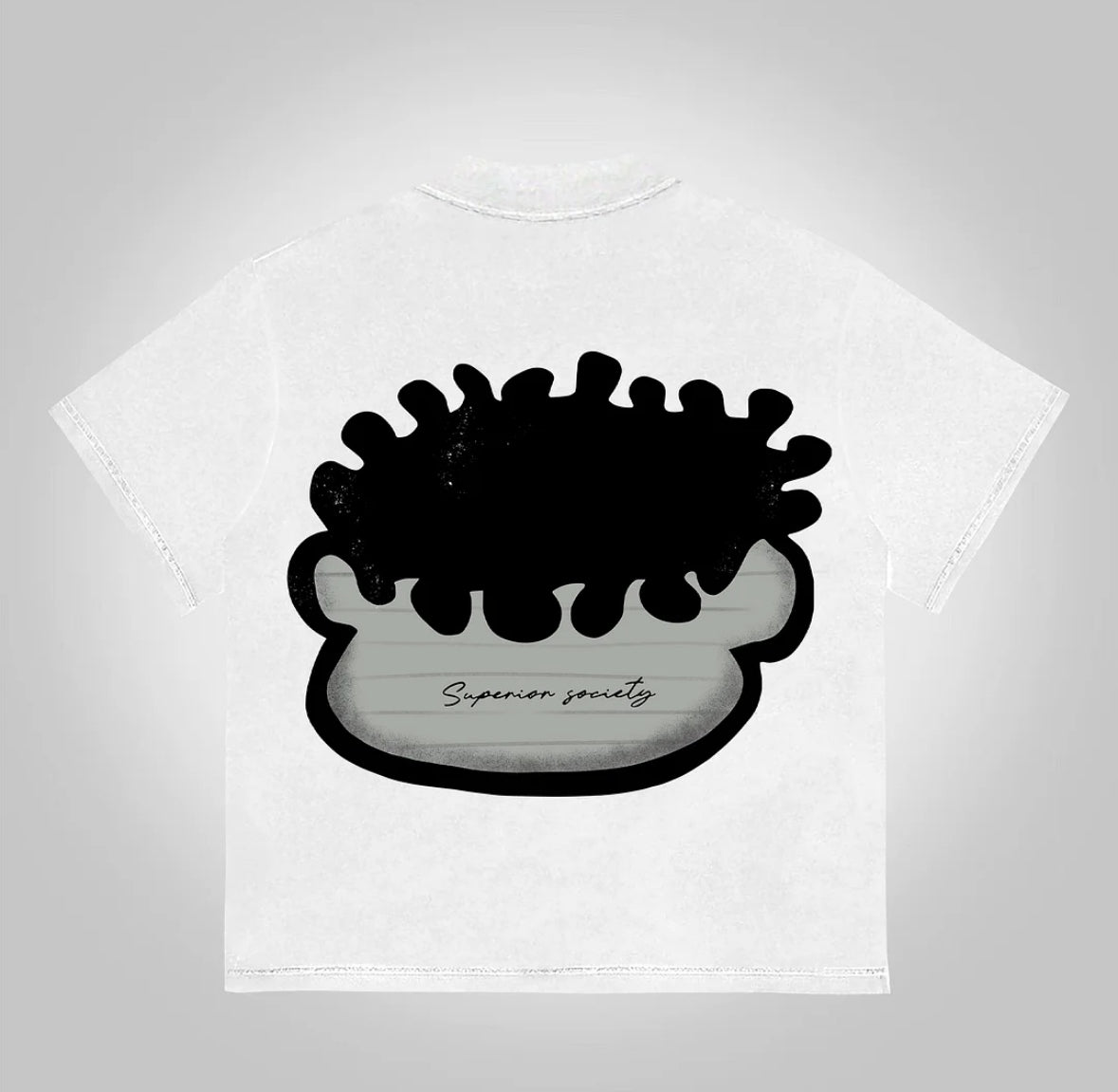 Big Face Graphic Cotton T-Shirt